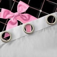 thumbnail image 4 of Manfei Pink Monogrammed S Curtains Pack of 2 (42x84 Each), Kawaii Princess Ribbon Bow Curtains Blackout, Teens Girls Kids Bedroom Curtains, Black Out Curtains Home Decor, 4 of 6