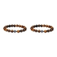 thumbnail image 1 of Pulseras de obsidiana con cuentas de piedra Natural Qarigey Tipo 9 Conjunto, 1 of 6