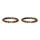 thumbnail image 4 of Pulseras de cuentas de piedra redonda natural Minnieouse Joyería de yoga Cuerda elástica ligera de moda 2piezas, 4 of 6