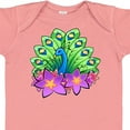 thumbnail image 4 of Inktastic Peacock and Flowers Boys or Girls Baby Bodysuit, 4 of 5