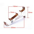 thumbnail image 2 of GOOHOCHY 2 PCS Curtain Rod Holders Curtain Rod Bracket 20.00X9.20X2.00CM, 2 of 8