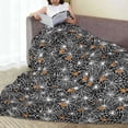 thumbnail image 6 of Fuzoiu Spider Cobweb Print Ultra-Soft Micro Fleece Blanket,All Seasons Flannel Throw, Lightweight Blanket for Bed, Sofa, Couch, Movie Night, Camping, and Travel-40"x30", 6 of 7
