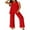 Red, variant on LYMAYTER S-2XL Women Casual Sets Solid Color Loose Suits Comfy Tank Breathable 2-Piece Vacation Outfits