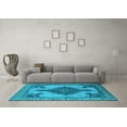 thumbnail image 3 of Ahgly Company Indoor Rectangle Oriental Light Blue Industrial Area Rugs, 8' x 10', 3 of 4
