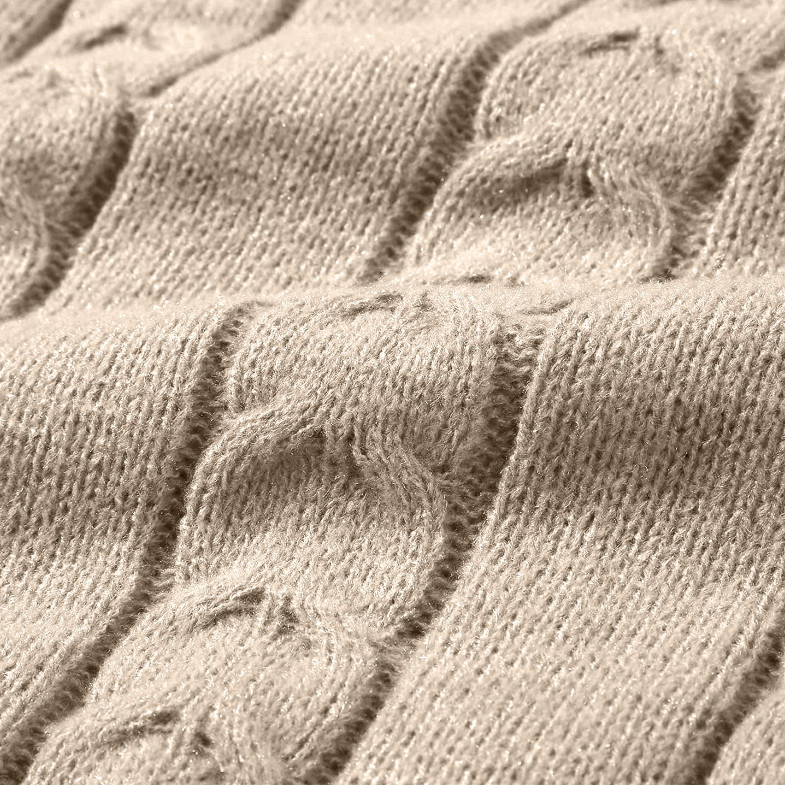 Women's Winter Cable Knit Sweater and Long Skirt Two-Piece Set