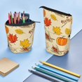 thumbnail image 4 of Xecao Rustic Harvest Time Print Telescopic Pencil Bag Pen Holder Pop Up Stationery Case Stand-up Retractable Transformer Bag Standing Organizer, 4 of 6