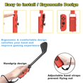 thumbnail image 4 of Golf Clubs , 2 Pack Golf Clubs Hand Grip Accessories with Hand Strap , Blue/Red, 4 of 7