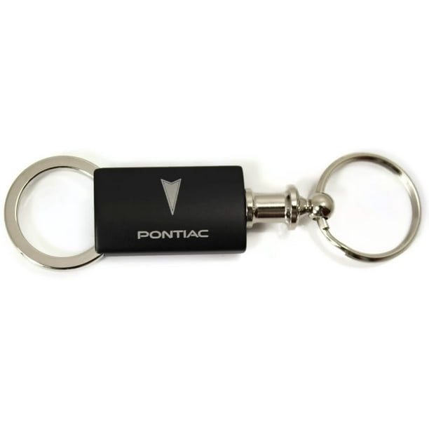 Pontiac Black Anodized Aluminum Valet Key Chain