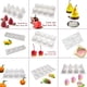 thumbnail image 4 of Molde de silicona para mousse de frutas, molde para postres, molde para manzana, pera, limón, piña, mango, naranja y cereza, 4 of 6