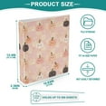 thumbnail image 5 of Pink and Peach Halloween Pattern 3 Ring Hardcover Binders 1.5in Round Rings for Letter-Size Folder Paper Organizer Pockets for Office Student Recipe, 5 of 9