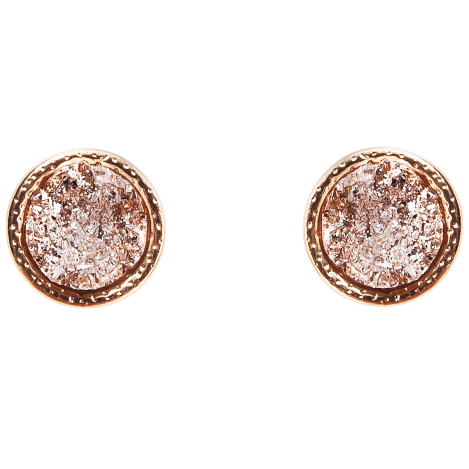 Humble Chic Ny - Humble Chic Simulated Druzy Studs - Gold-Tone 