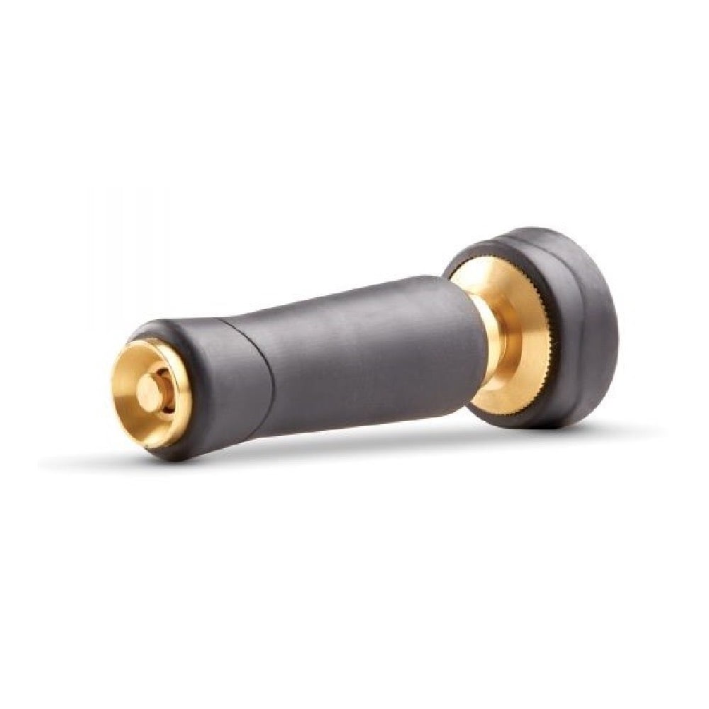 Gilmour Twist Hose Nozzle Solid Brass Rubber Grip Adjustable Spray Pattern Heavy Duty, 2-Pack