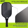 thumbnail image 3 of XPRT Fitness USAPA Approved Fiberglass Pickleball Paddle with 4 Outdoor Balls, 7.8 oz, 3 of 8