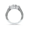 thumbnail image 3 of 1ct 3 Stone Vintage Diamond Engagement Ring 14K White Gold, 3 of 4