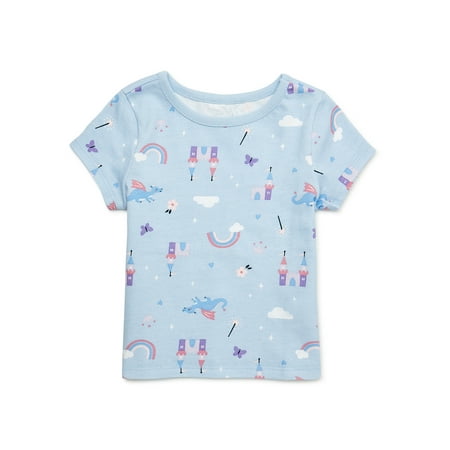 

Garanimals Baby Girl Short Sleeve Print T-Shirt Sizes 0-24 Months
