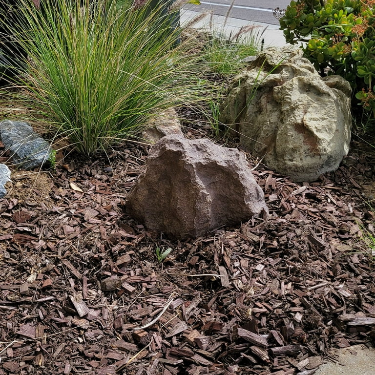 Backyard X-Scapes River Brown Artificial Boulder Fake Rock 9 in H x 13 in W  x 16 in L