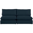 thumbnail image 5 of Meridian Furniture Mackenzie Navy Durable Linen Textured Modular Sofa, 5 of 7