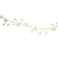 thumbnail image 4 of Enredadera de pelo nupcial hecha a mano con tocados de flores de concha de perla natural Slivery Zulema Cascos de novia de diamantes de imitación, 4 of 8