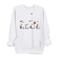 thumbnail image 2 of Fall Sweatshirts for Women Halloween Sweatshirts Printed Round Neck Long Sleeved Sweatshirts White XS, 2 of 4