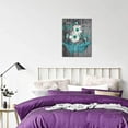 thumbnail image 2 of Farmhouse Bathroom Decor Wall Teal Daisy Quotes Pictures Toilet Art Turquoise Artwork Framed Modern Home Wall Decor For Bathroom Rustic Wall Art Canvas Prints 12x16 Inch, 2 of 6