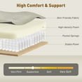 thumbnail image 4 of HOMCOM 3 Seater Sofa w/ Thick Spring Cushions, 74" Modern Upholstered Couch, 4 of 10