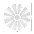 thumbnail image 4 of FirsTime Horloge Murale & Co., 24", Gris Galvanisé, 50083, 4 of 4