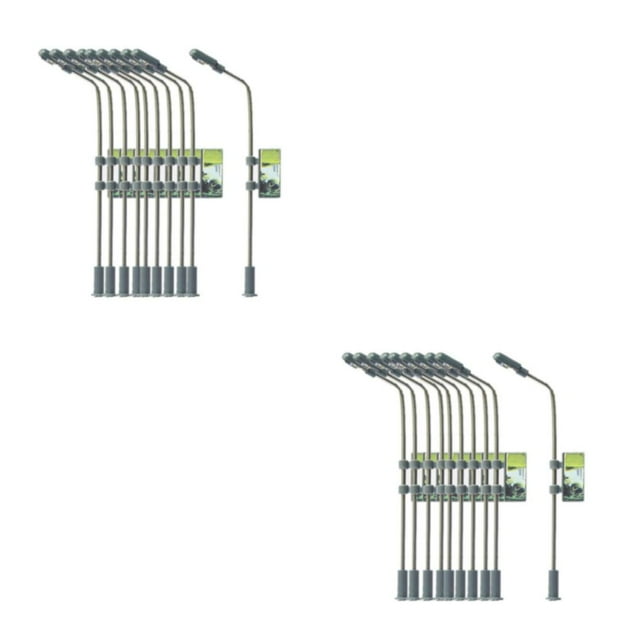 maskred 10x Model Train LED Light Micro Landscape Garden Street Lamp Post Charming and Sturdy 1:100 Single Head led 2Set