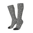 thumbnail image 2 of Haiem Airplane Routes Around The World Socks, Funny Novelty Crazy Design Cotton Socks Sports Socks Knee High Socks For Men, Women,1Pairs - Gift For Working Friends, 2 of 9