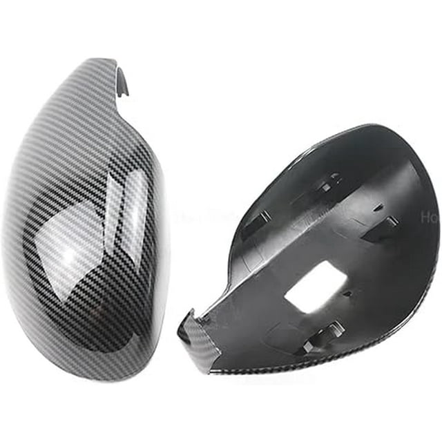 Compatible For Seat . MK3 6L 2002-2008 Carbon Fiber Car Rear View Door Wing Side Mirror Cover Caps Shell Case With Tool(Carbon Fiber Look)
