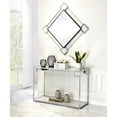 thumbnail image 2 of ACME Asbury Mirrored Top Metal Frame Console Table in Mirrored and Chrome, 2 of 2