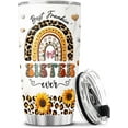 thumbnail image 4 of 20oz Sister Soul Tumbler With Lid & Straw Best Freakin' Sister Gifts Perfect for Sisters Heartfelt & Meaningful Presents, 4 of 6