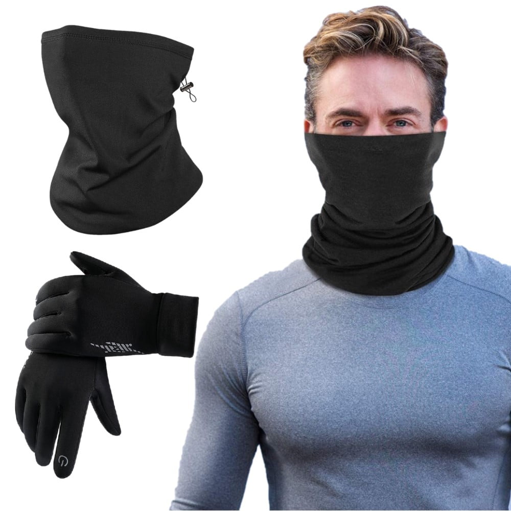 Bodychum Face Mask and Warm Gloves Set, Neck Gaiter for Men Women Non Slip Soft Liner Mittens- L, SKi Ski Gloves - Walmart.com
