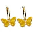 thumbnail image 4 of Hoop Dangle Earrings Butterfly  Vintage Huggie Hoop Earrings Pierced Earrings, 4 of 6