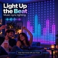 thumbnail image 6 of 540 LEDs Smart WiFi RGBW Color Changing LED Halloween Curtain Lights 5 x 6 FT Window Lights with Alexa App & Remote Control Music Sync DIY Patterns Indoor Outdoor Decor for Halloween Parties, 6 of 9