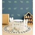 thumbnail image 3 of S4Sassy Elephant Print Wallpaper - Blue Wall Covering, 25" x 120" Self-Adhesive Vinyl Walls Paper, Wallwrap, Easy DIY Wall Covering For Kids Bedroom, Kids room wall decor, Playroom wallpaper, 3 of 9
