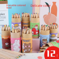 thumbnail image 1 of Lápiz de mina de color de 12 colores para pintar grafitis para niños, material de aprendizaje para estudiantes de primaria, jardín de infantes, 1 of 4