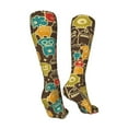 thumbnail image 3 of KLL Robot and Monsters Print Cool Socks Men's Women's Crew Socks Funny Crazy Novelty Stockings, 3 of 8