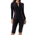 thumbnail image 2 of Women's Long Sleeve Rash Guard and Swim Shorts Set for Surfing Diving and Water Sports, 2 of 9