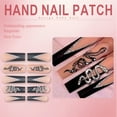 thumbnail image 4 of RAGUPEL 24Pcs Glue on Nails for Women,Hand-Drawn Lines Square Nails,3D Silver Snake Press on Nails Summer,Long Press on Nails for Daily Life,Photo Shoots,Dating and Gatherings,Style2, 4 of 7