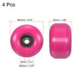 thumbnail image 2 of Unique Bargains Roues de Planche à Roulettes 52mm avec Roulements Roues de Rue pour Skateboards Roue de Croisière 95A, Rose Rouge Noir Lot de 4, 2 of 4