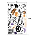 thumbnail image 2 of Etiqueta engomada del tatuaje temporal de Halloween suministros de fiesta de Halloween calcomanías de tatuaje de calabaza impermeables para orejas, tobillos y espalda, 2 of 6