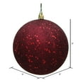thumbnail image 2 of Vickerman 8" Burgundy Sequin Ball Ornament, 2 of 5