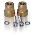 thumbnail image 1 of XS Power 586 Automotive Battery Terminal Tall Brass M6 Post Adaptors (2 Pack), 1 of 2
