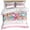 Pink, variant on 3 Piece Sky Blue Ocean Starfish Duvet Cover Set Twin Size, Microfiber Comforter/Quilt Cover with Corner Ties and 2 Pillowcases, Summer Coastal Coral Conch All Season Soft Bedding with Zipper Closure