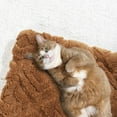 thumbnail image 6 of EVERGRACE Jacquard Boho Sherpa Fleece Throw Blanket for Couch, Super Soft Cozy Fuzzy Plush Blankets for All Seasons, Reversible Thick Warm Blanket for Bed, Sofa, Burnt Orange, 50'' x 60'', 6 of 7
