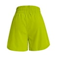 thumbnail image 5 of WULMLEO Women's Quick-Dry Running Shorts Elastic High Waisted Workout Active Shorts Sport Athletic Shorts Fluorescent Green XL, 5 of 7