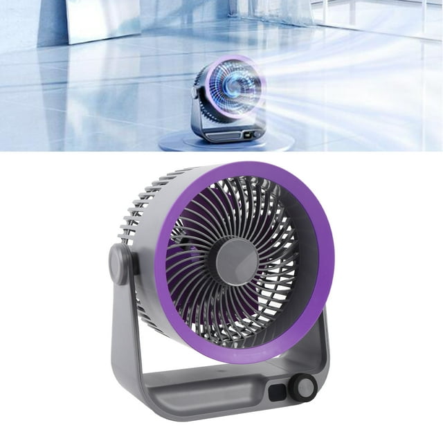 Whole Room Air Circulator Fan, Powerful Airflow Portable Cordless Air Circulator Fan Long Distance Cycling Multi Angle Air Supply for Desktop
