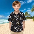 thumbnail image 2 of Pitauce Hawaiian Shirts for Boys, Short Sleeve Button Down Shirt, Summer Tropical Beachwear for 2-15 Years, 2 of 9
