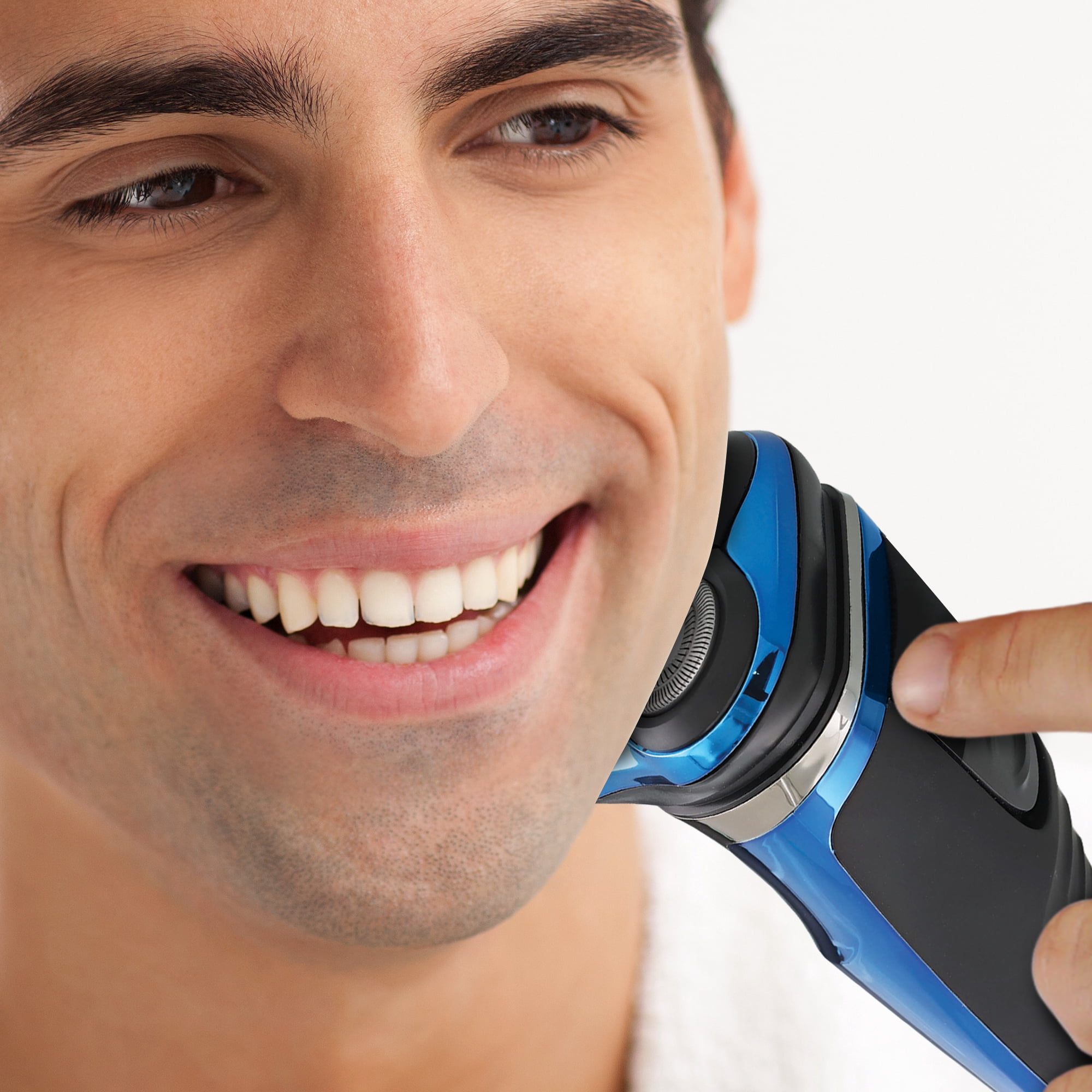 Barbasol Rechargeable Wet & Dry Rotary Electric Shaver for Men with LCD Display