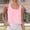 Pink, variant on DuoJiaJ Womens Linen Crop Tops Summer Casual Loose Cotton Linen Sleeveless Tank Top Beige L